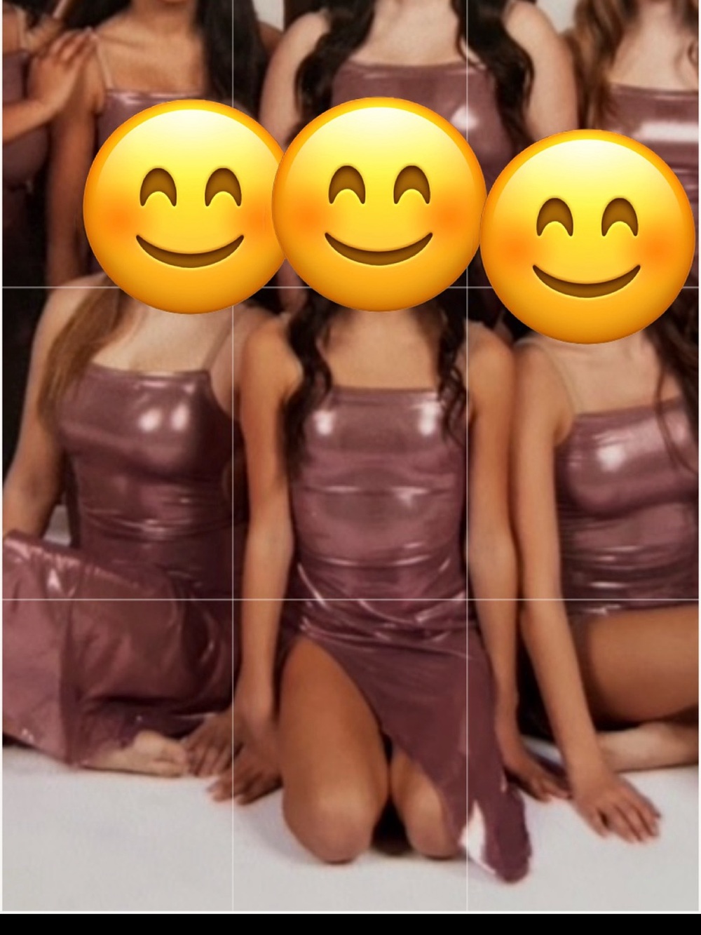 Artistic Dance Costume AS Metallic mauve High-Low Slip Dress with Side Slit.